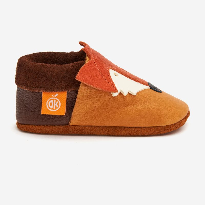 Orangenkinder Hausschuhe Franz Der Fuchs - Weiche Lederschühchen Für Babys & Kleinkinder