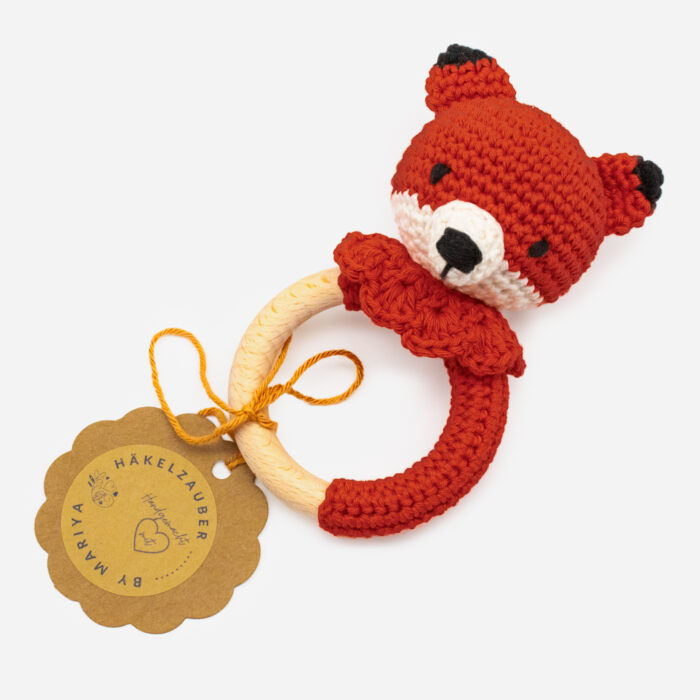 Fuchs Geschenkset - Rassel & Krabbelschuhe – Bild 4