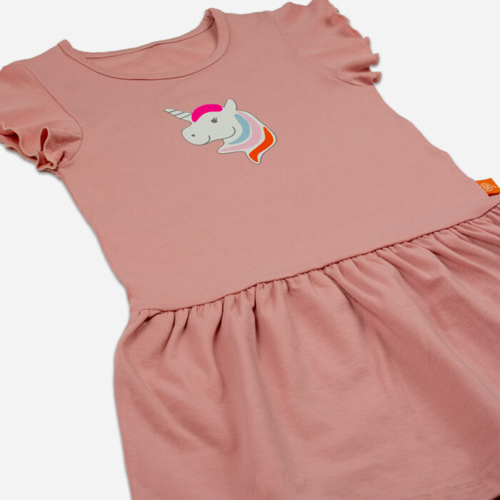 Kleid Einhorn - rosa – Bild 3