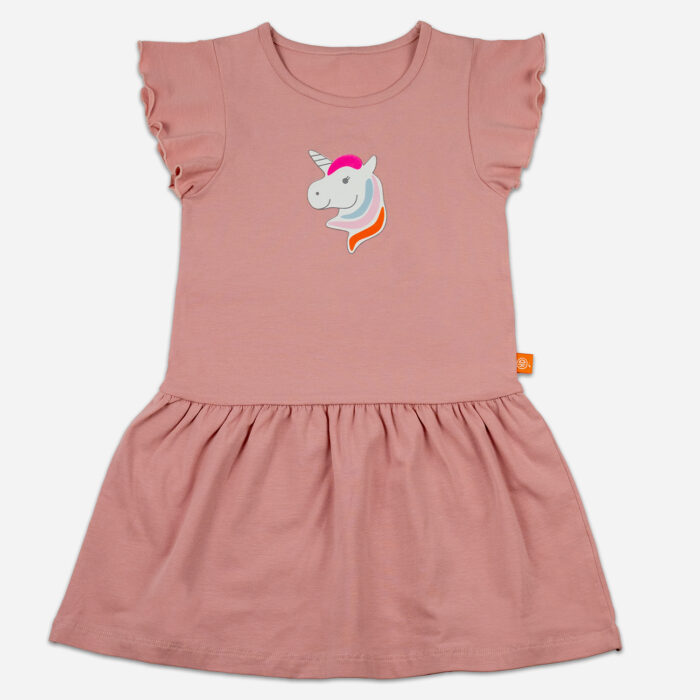 Kleid Einhorn - rosa