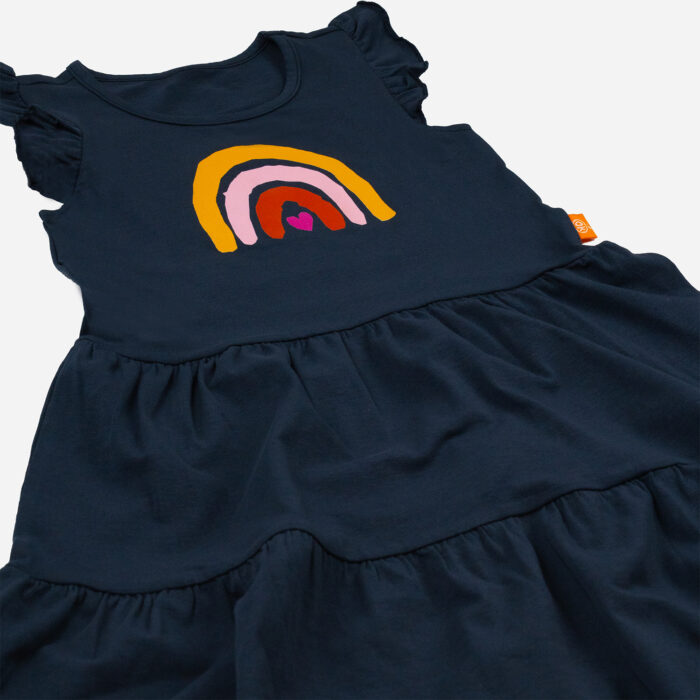 Kleid Regenbogen - blau – Bild 3