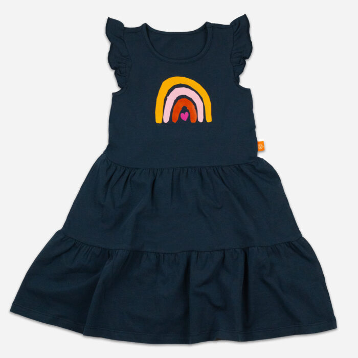 Kleid Regenbogen - blau