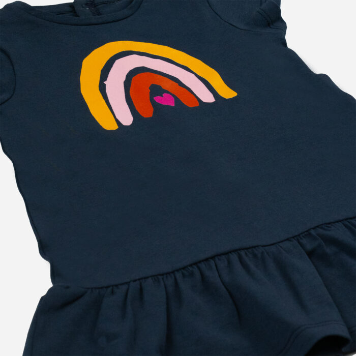 Kleid Regenbogen - blau – Bild 3