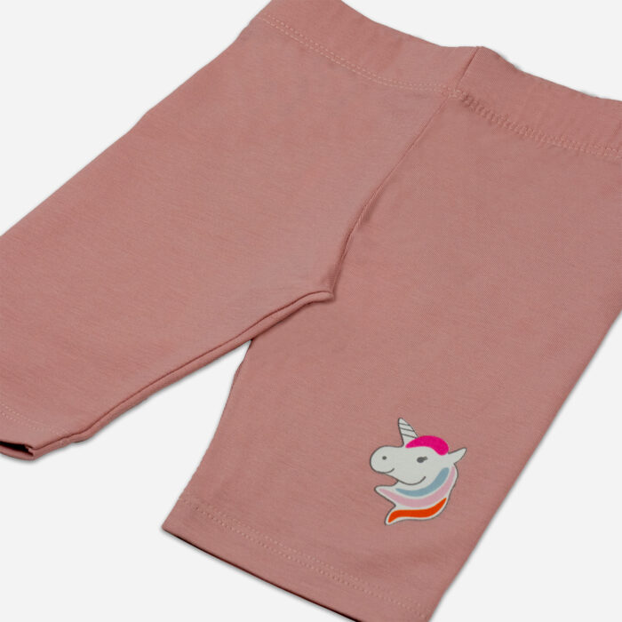 Short-Leggings Einhorn - rosa – Bild 3