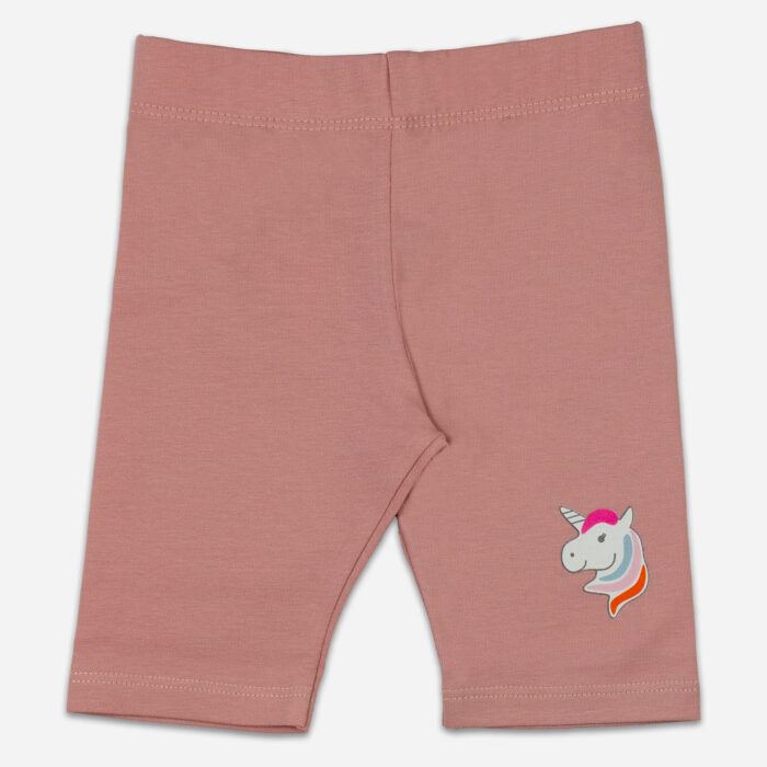 Short-Leggings Einhorn - rosa