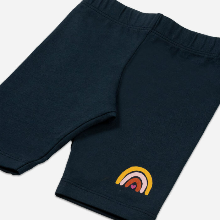 Short-Leggings Regenbogen - blau – Bild 3