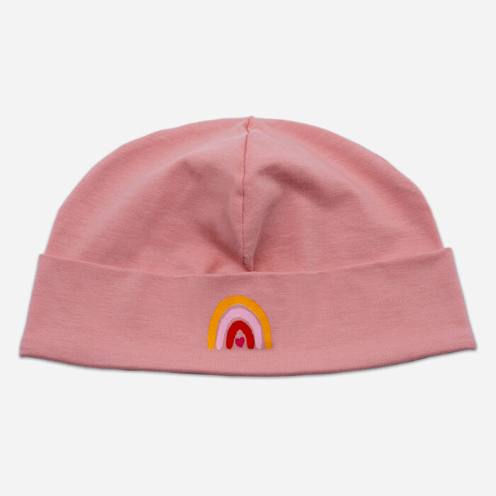 Babymütze Regenbogen - rosa