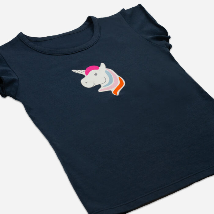 Bluse Einhorn - blau – Bild 3