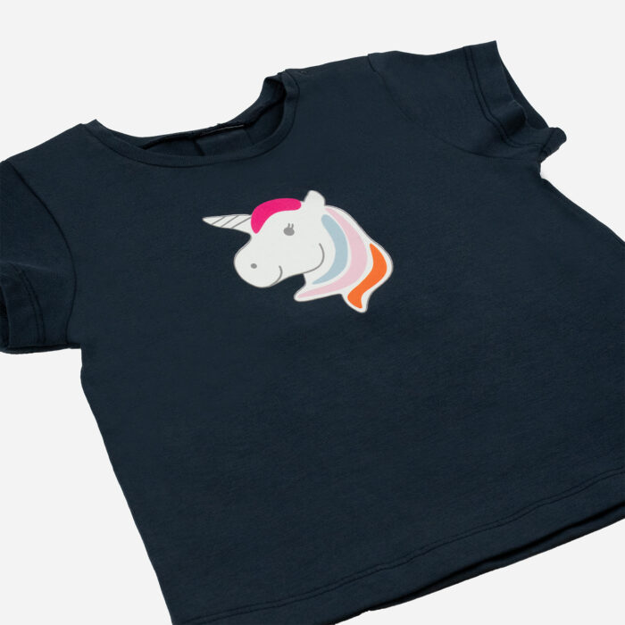 T-Shirt Einhorn - blau – Bild 3