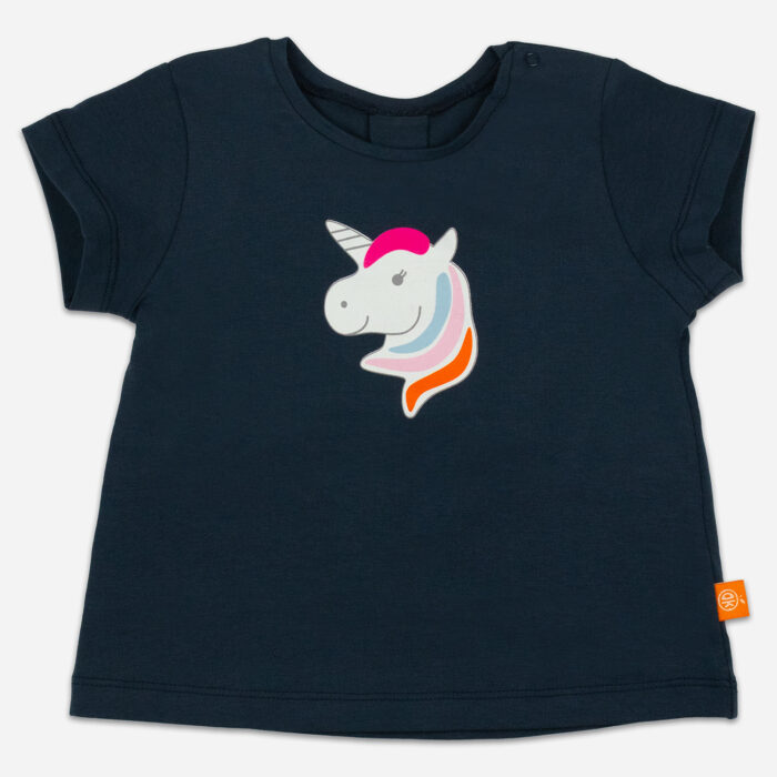 T-Shirt Einhorn - blau