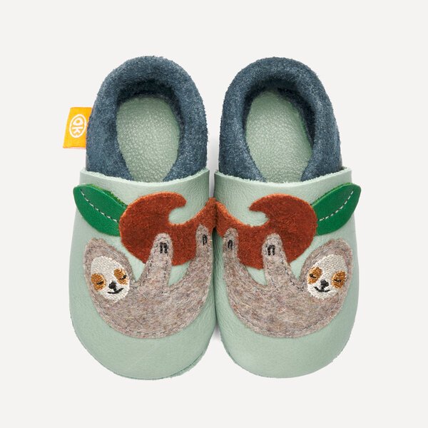 Kinder-Hausschuhe Pauli das Faultier – Bild 3