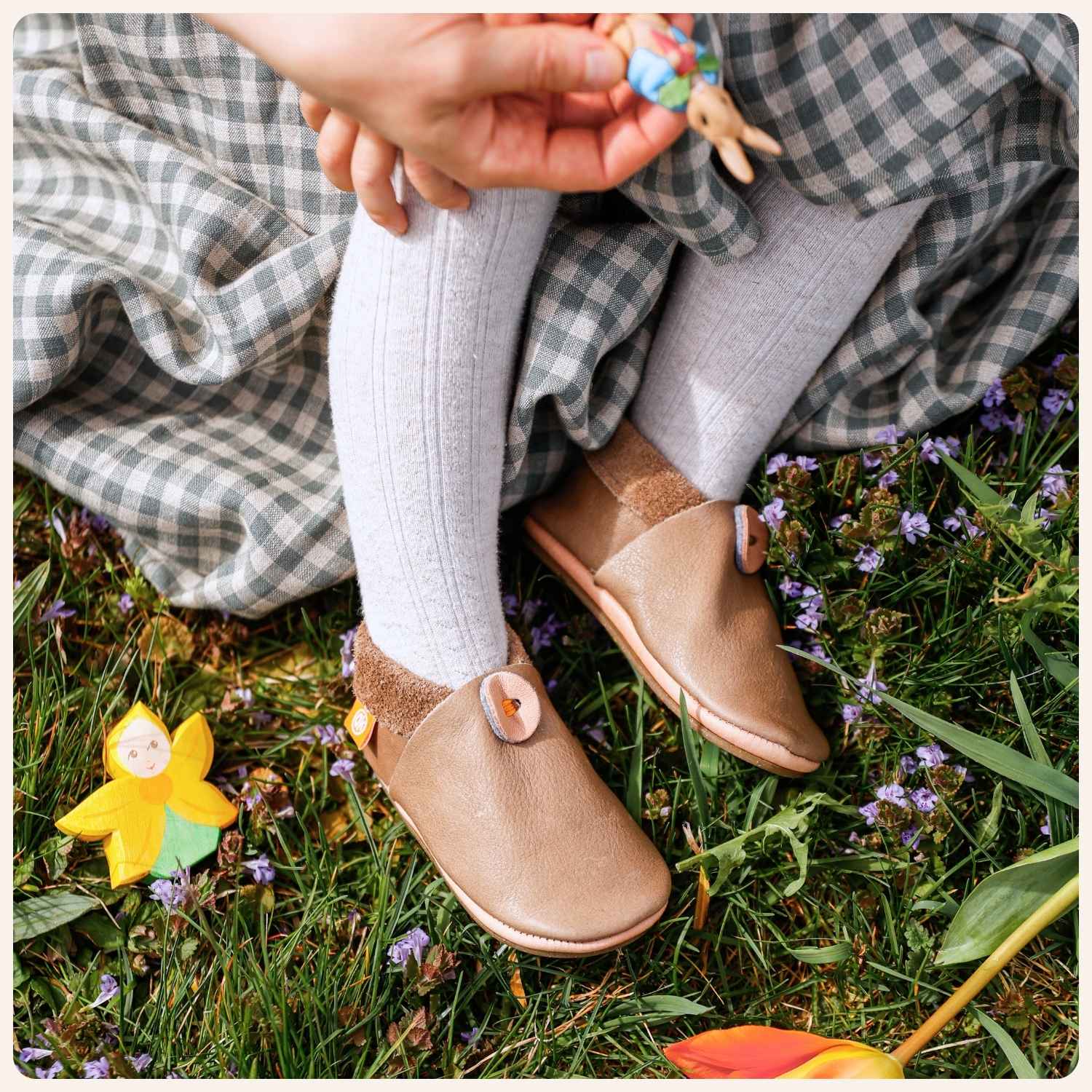 Children's Barefoot Shoes Amigo Beige - Image 2