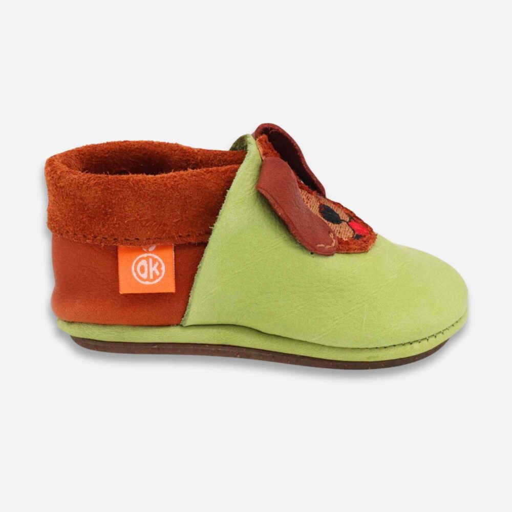 Children’s Barefoot Shoes Amigo - Waldi the Puppy green - Image 2
