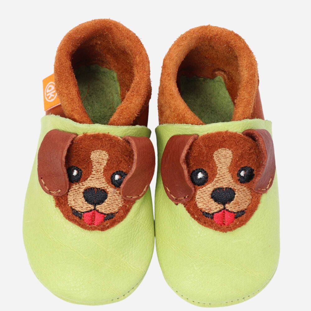 Children’s Barefoot Shoes Amigo - Waldi the Puppy green - Image 3