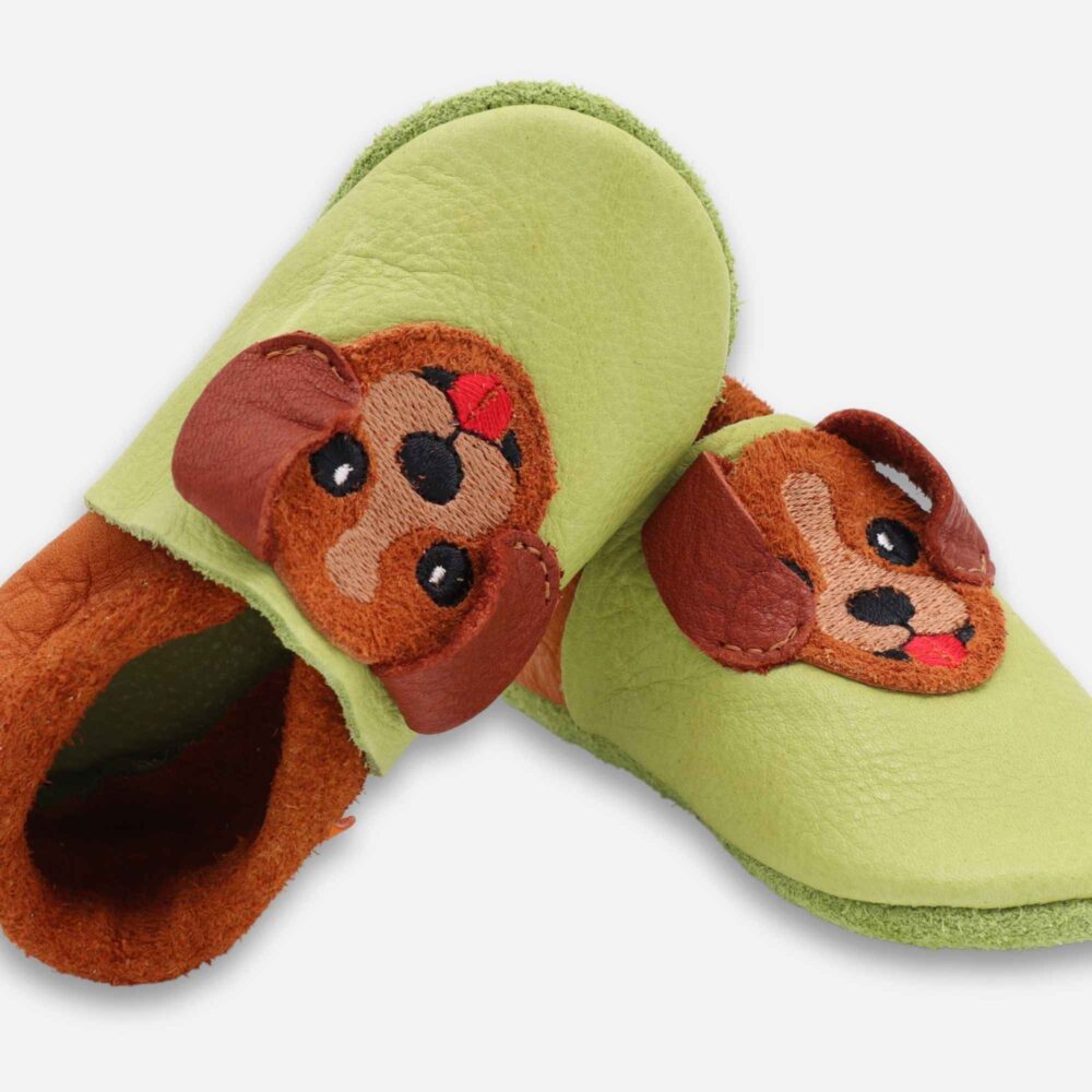 Children's Slippers Waldi the Puppy green - Image 2